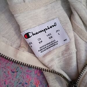 Champion Off-White Zip-Up Jacket